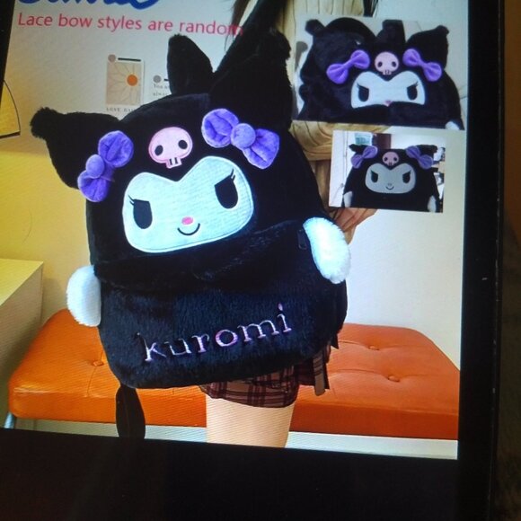 Sanrio Black and Purple Kuromi Shoulder Bag - Picture 3 of 3